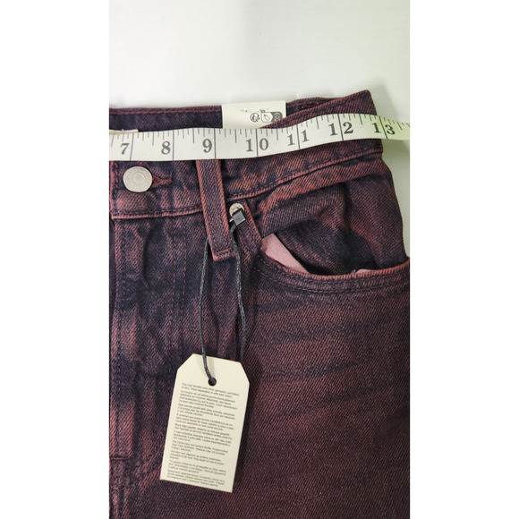 Levi's Ribcage Wide Leg Women's Super High Rise Jeans, Size 24x32 In Cherry Red - Picture 9 of 16